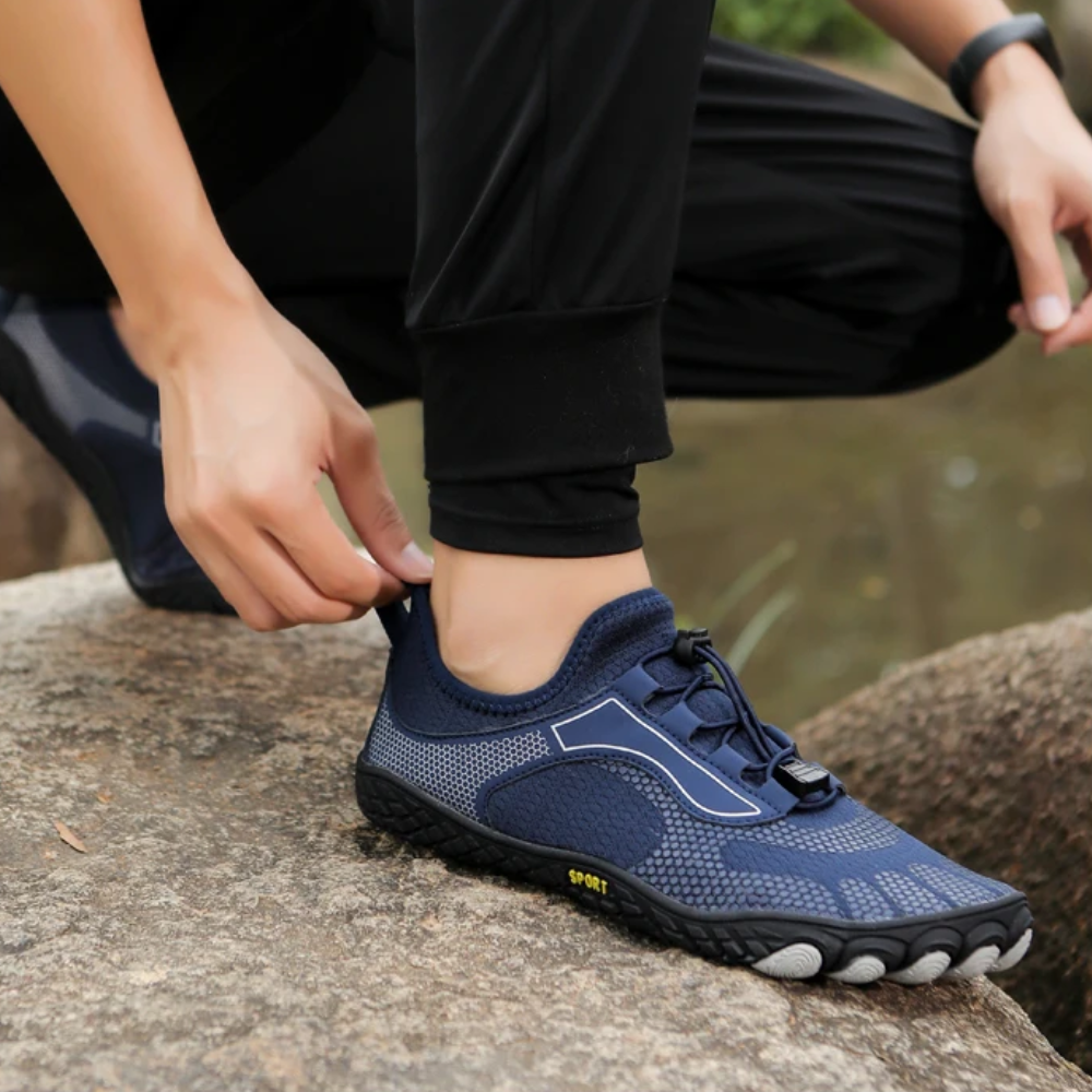 Barefoot adventure shoes: unisex design, pro performance, flexibility, wide toe box, & traction.