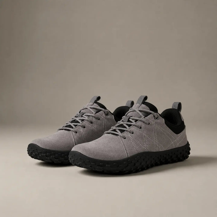 Unisex trail walking shoes, wide toe box, barefoot feel for natural movement & exploration.