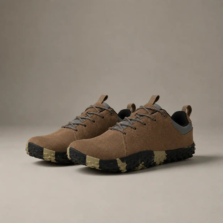 Durable unisex barefoot trainers, wide toe box, zero drop, designed for natural outdoor movement.