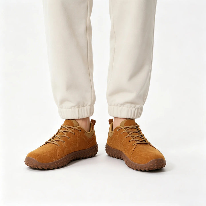 Flexible sole barefoot trainers, wide toe box, unisex for natural outdoor activity movement.