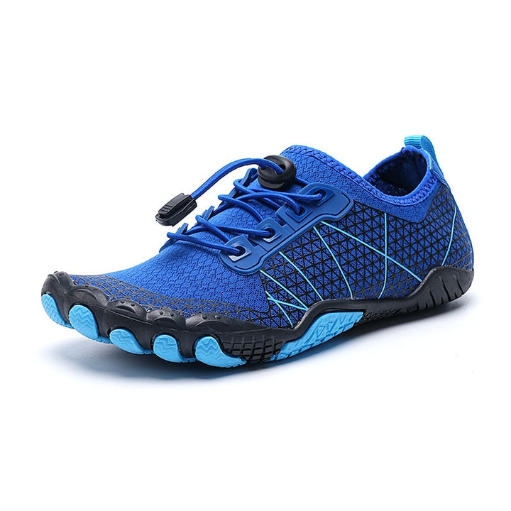 Non-slip water shoes, unisex design for comfortable walking on sand, rocks & wet surfaces.