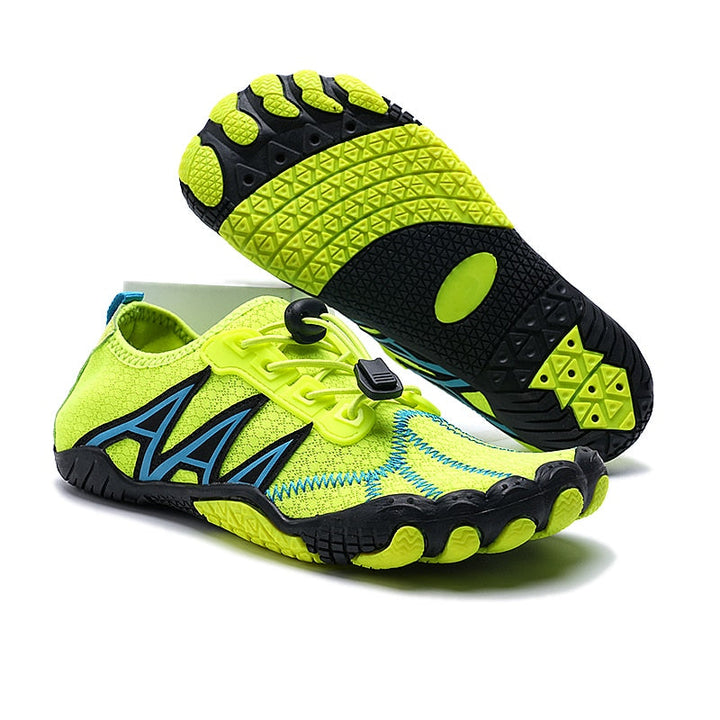 Unisex water shoes for men & women, quick-dry, great for lake, pool, and ocean activities.