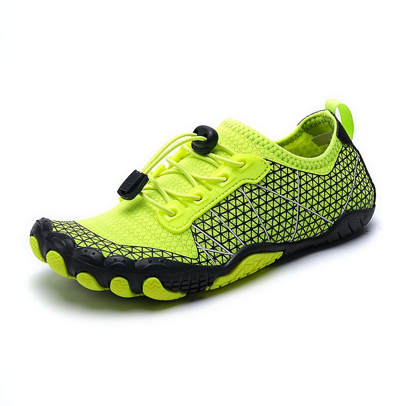 Non-slip barefoot beach shoes, ideal for water adventures, kayaking & paddleboarding.