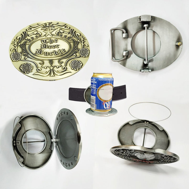 Practical event gear: hands-free drink carrier belt buckle, perfect for concerts & festivals.