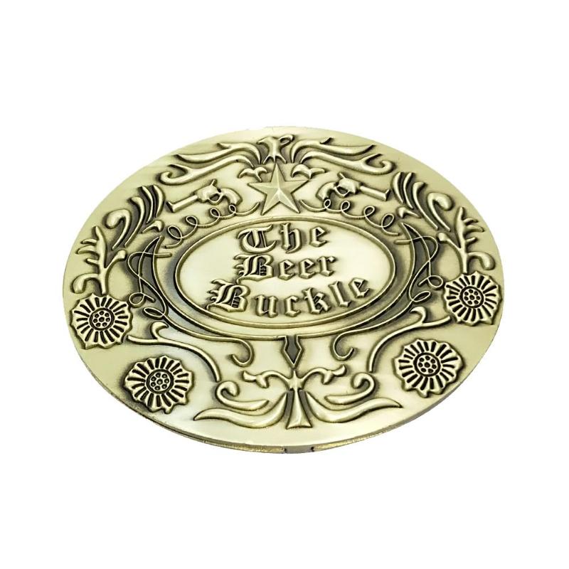 Novelty unisex beer holder belt buckle, ideal for parties, tailgates, & hands-free convenience.