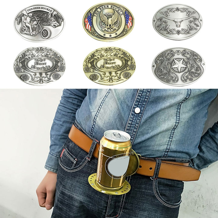 Enjoy hands-free convenience with this durable belt buckle drink holder, a great event gear.