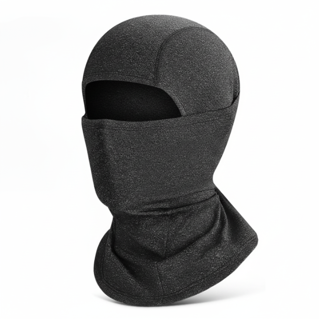 Unisex fleeceGUARD beanie in red, designed for warmth during winter sports and running.