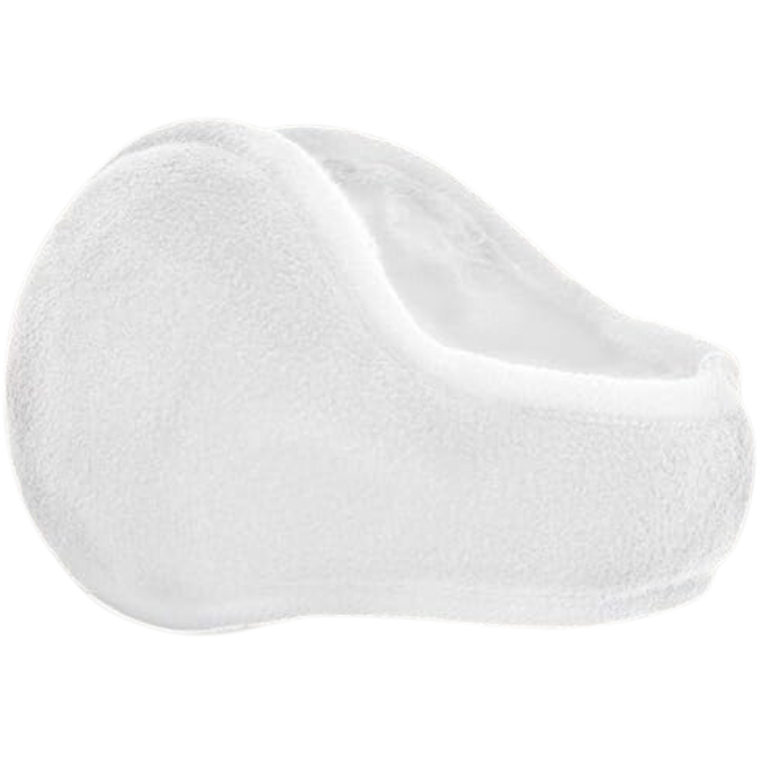 Foldable ear muffs in warm fleece material, perfect for winter and outdoor activities