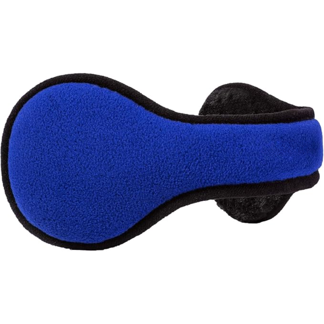 Compact foldable ear muffs, fleece fabric, perfect for men's winter accessorizing