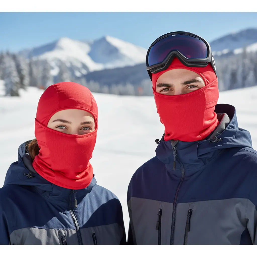 Unisex black multifunction balaclava, windproof & UV protection, for outdoor adventure
