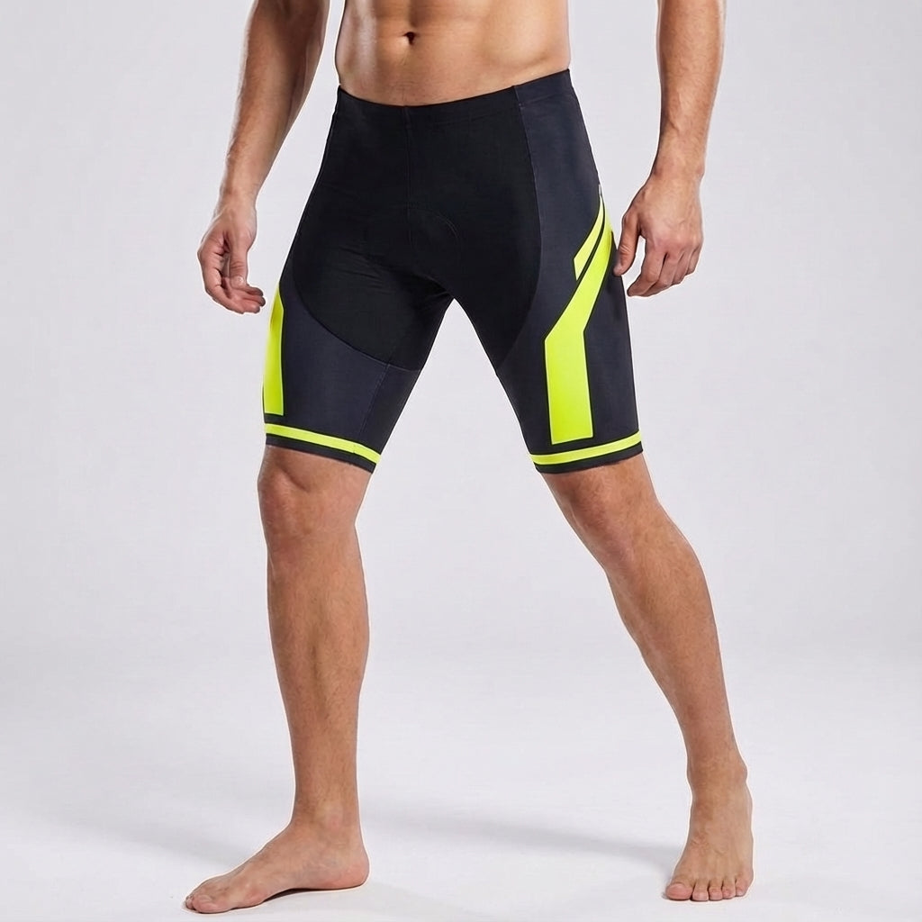 Unisex bike shorts with gel padding and a wide waistband for a secure, comfortable fit on any ride