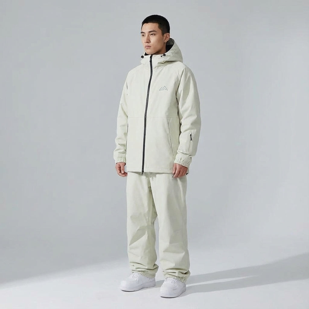 Full view of unisex ski suit, Sydney design, suitable for skiing and outdoor activities