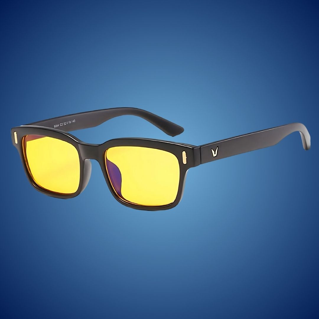 Eye strain relief blue light glasses. Perfect for office, gaming, and screen time.