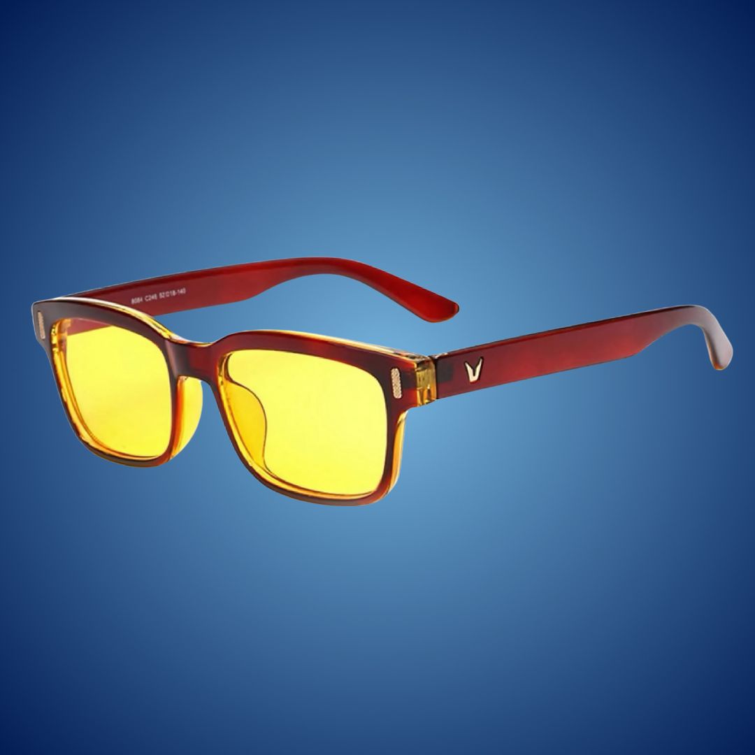 Digital eyewear for better sleep. Reduces eye strain with blue light blocking lenses.
