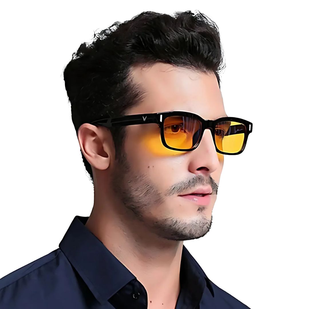 Lightweight blue light blocking glasses. Promotes sleep & reduces digital eye strain.