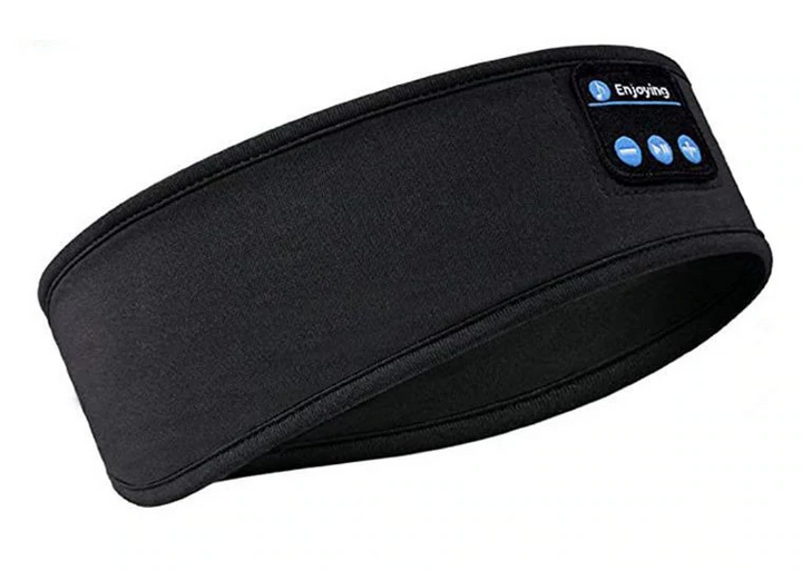 Modern unisex Bluetooth sleep mask for enhanced relaxation. Soft, comfortable audio eye mask.