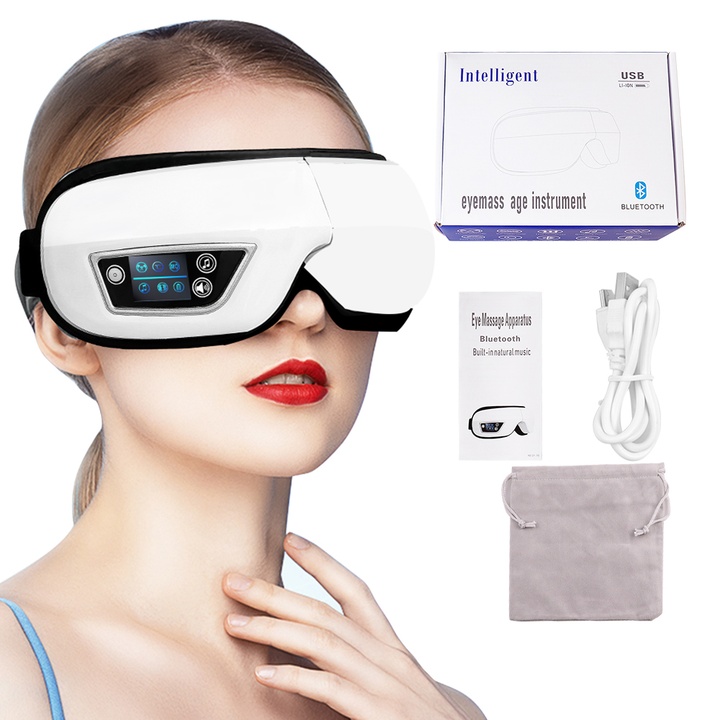 Unisex Bluetooth warm compression eye massager for ultimate relaxation, reducing eye strain