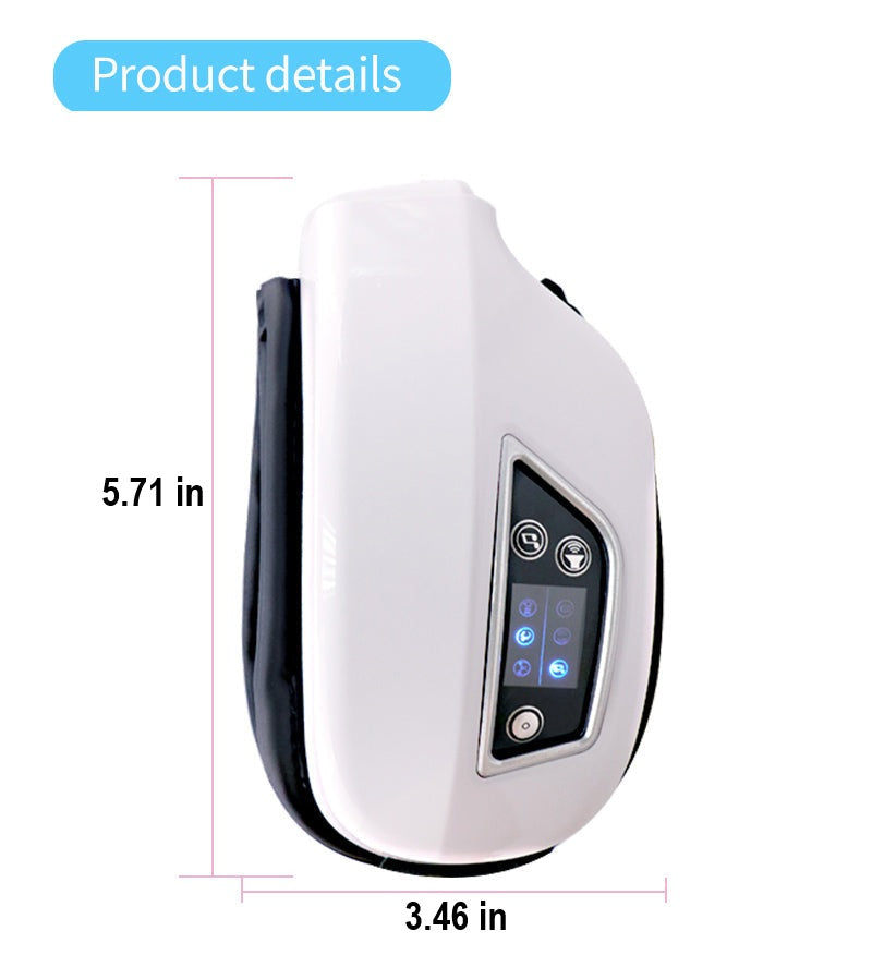 Unisex Bluetooth eye massager designed for comfort and ultimate eye relaxation, compact