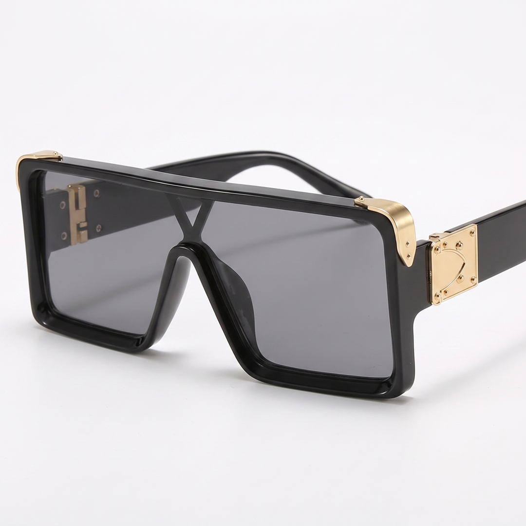 Unisex bold frame sunglasses providing full UV protection. Trendy eyewear for driving, travel, & active outdoor use.