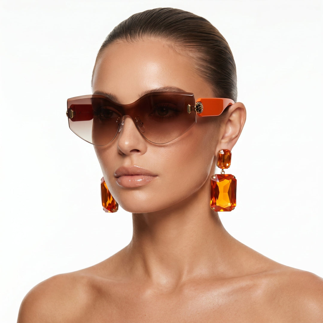 Retro style unisex eyewear: bold square frame sunglasses offering full UV400 protection.