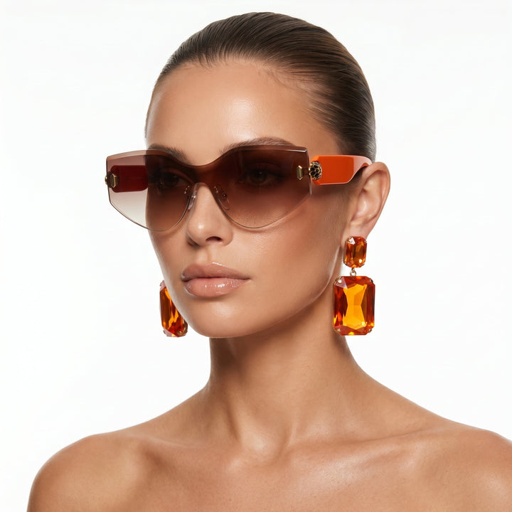 Retro style unisex eyewear: bold square frame sunglasses offering full UV400 protection.