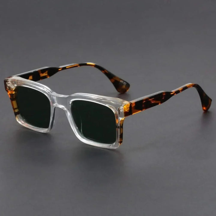 Unisex bold square polarized sunglasses for glare & UV protection, perfect for driving & travel.