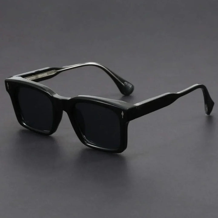 Modern unisex square polarized shades with UV protection. Ideal anti-glare eyewear for sunny days & driving.