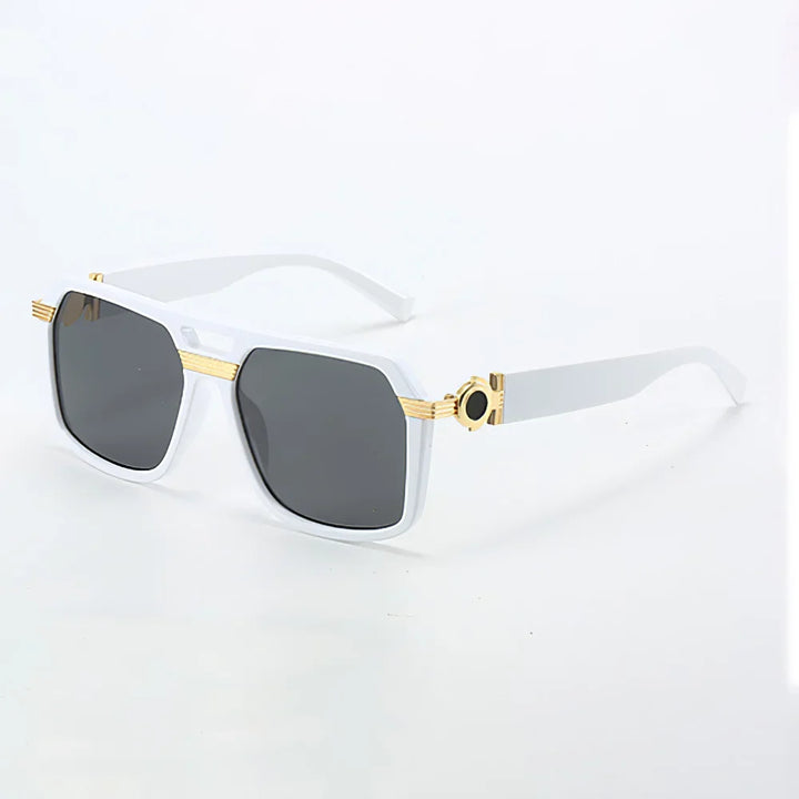 Chic tortoiseshell square frame sunglasses with gradient lenses and full UV400 protection.