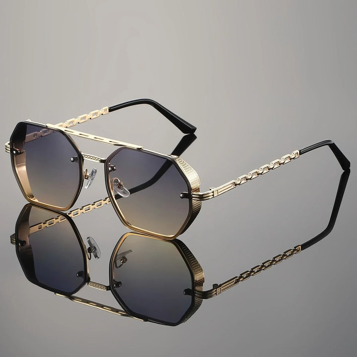 Unisex bold UV400 protection sunglasses, perfect for eye protection & stylish fashion accessory.