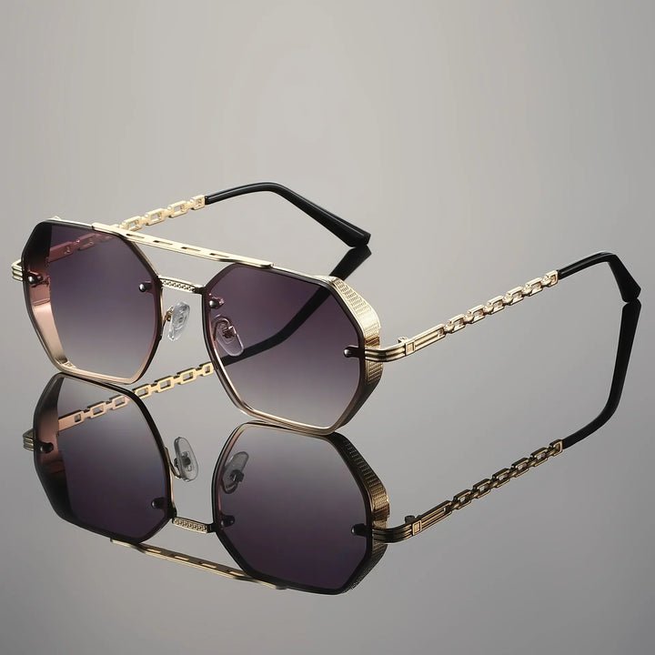 Stylish bold unisex eyewear, a chic fashion accessory for sun safety with UV400 protection.