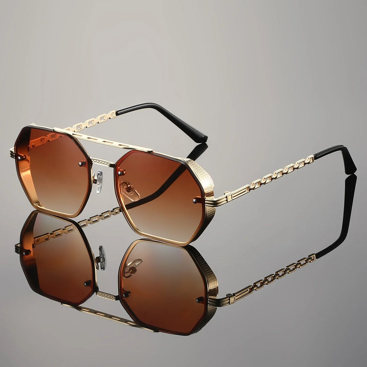High-quality bold unisex sunglasses, ensuring UV400 eye protection and a trendy look.