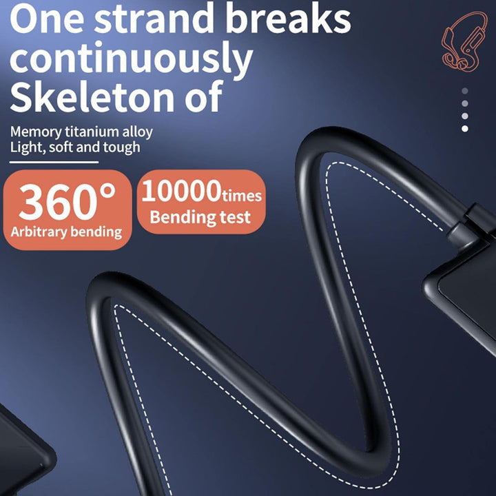 Wireless bone conduction earphones designed for comfort and secure fit during intense sports activities