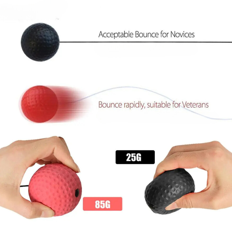 PunchPro reflex ball in action, perfect for boxing training & improving reaction time.