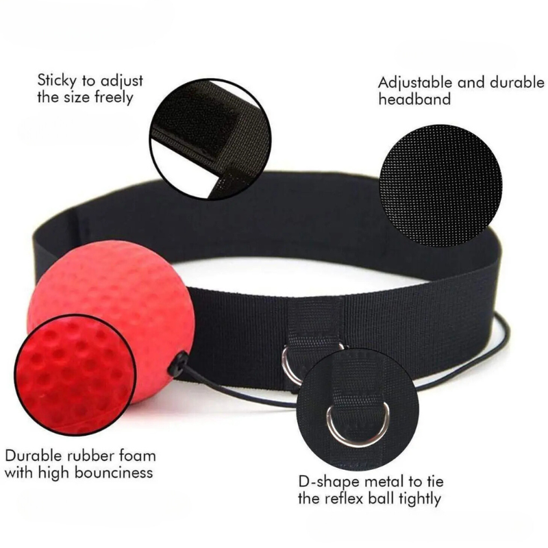 Portable boxing reflex ball, ideal fitness training tool for unisex athletes to boost agility.