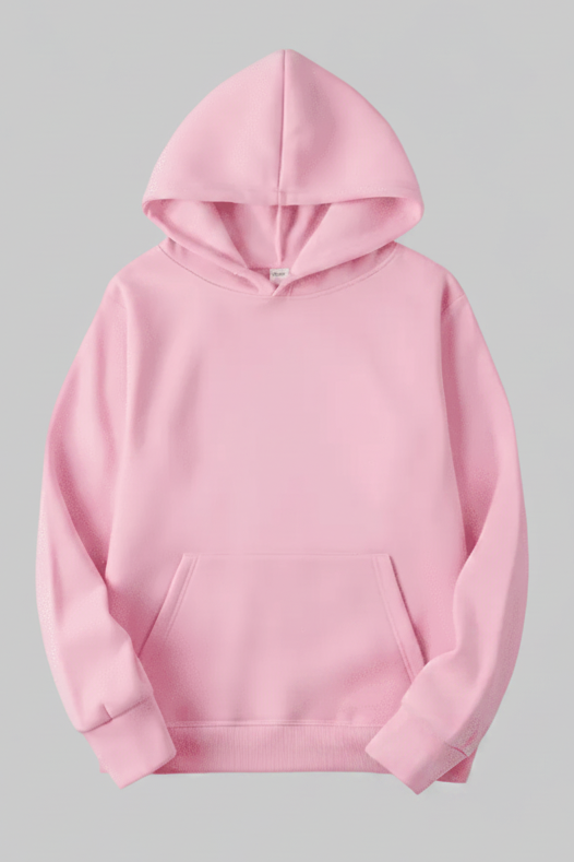 Person wearing a breathable unisex hoodie in an active pose, highlighting its athleisure and comfortable fit.