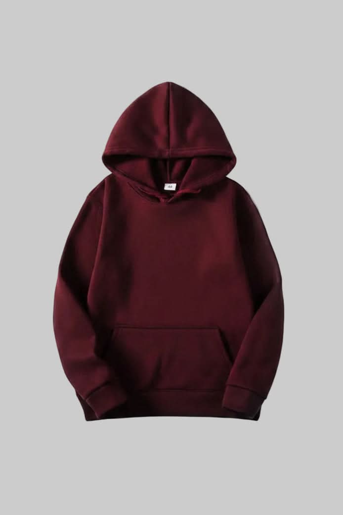 Minimalist unisex hooded sweatshirt with a soft feel, an essential layering piece for all-day comfort.
