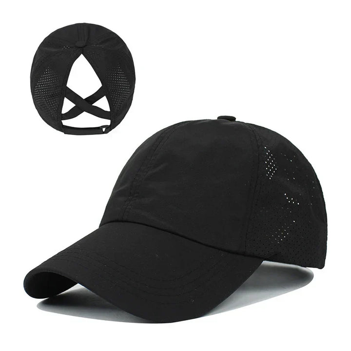 Unisex breathable mesh baseball cap. Adjustable sports hat for outdoor activities, quick-dry & comfortable.