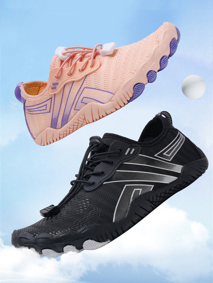 Unisex Breathable Non-Slip Barefoot Shoes, Black, Flexible Sole for Walking