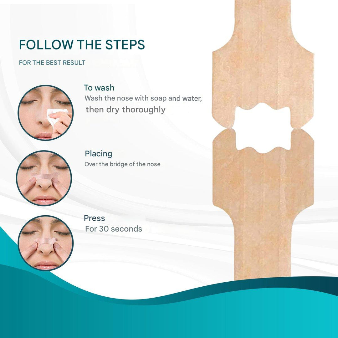 100 count unisex nasal strips, a sleep aid & breathing solution for congestion and snoring.