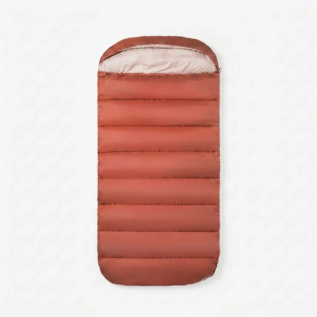 Lightweight 3-season unisex sleeping bag. Spacious design for comfortable camping, hiking, and travel adventures.