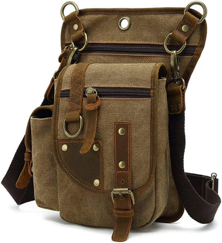 Stylish unisex canvas utility bag, durable design with ample storage for daily essentials.