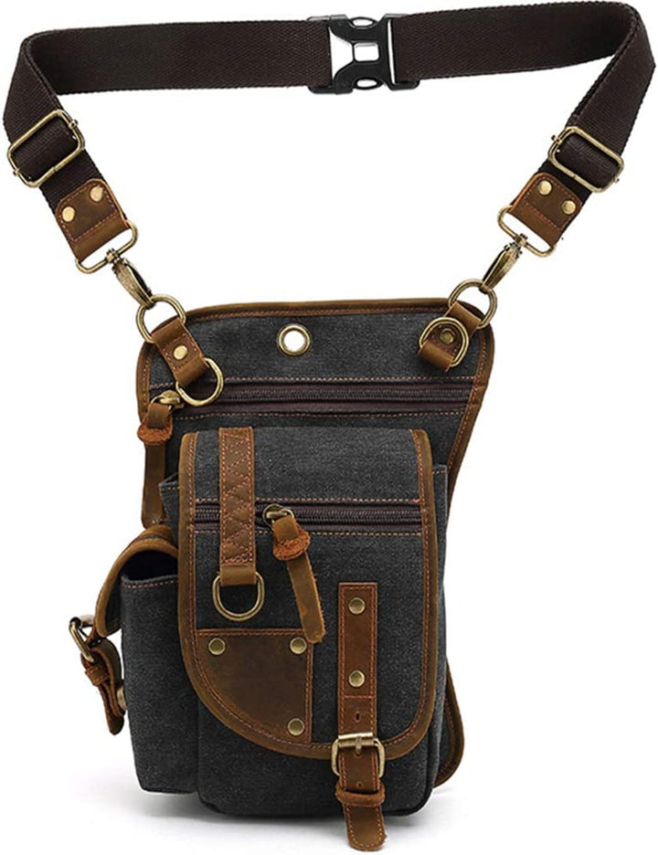 Durable canvas multi-pocket utility bag, perfect for outdoor adventures and everyday carry.