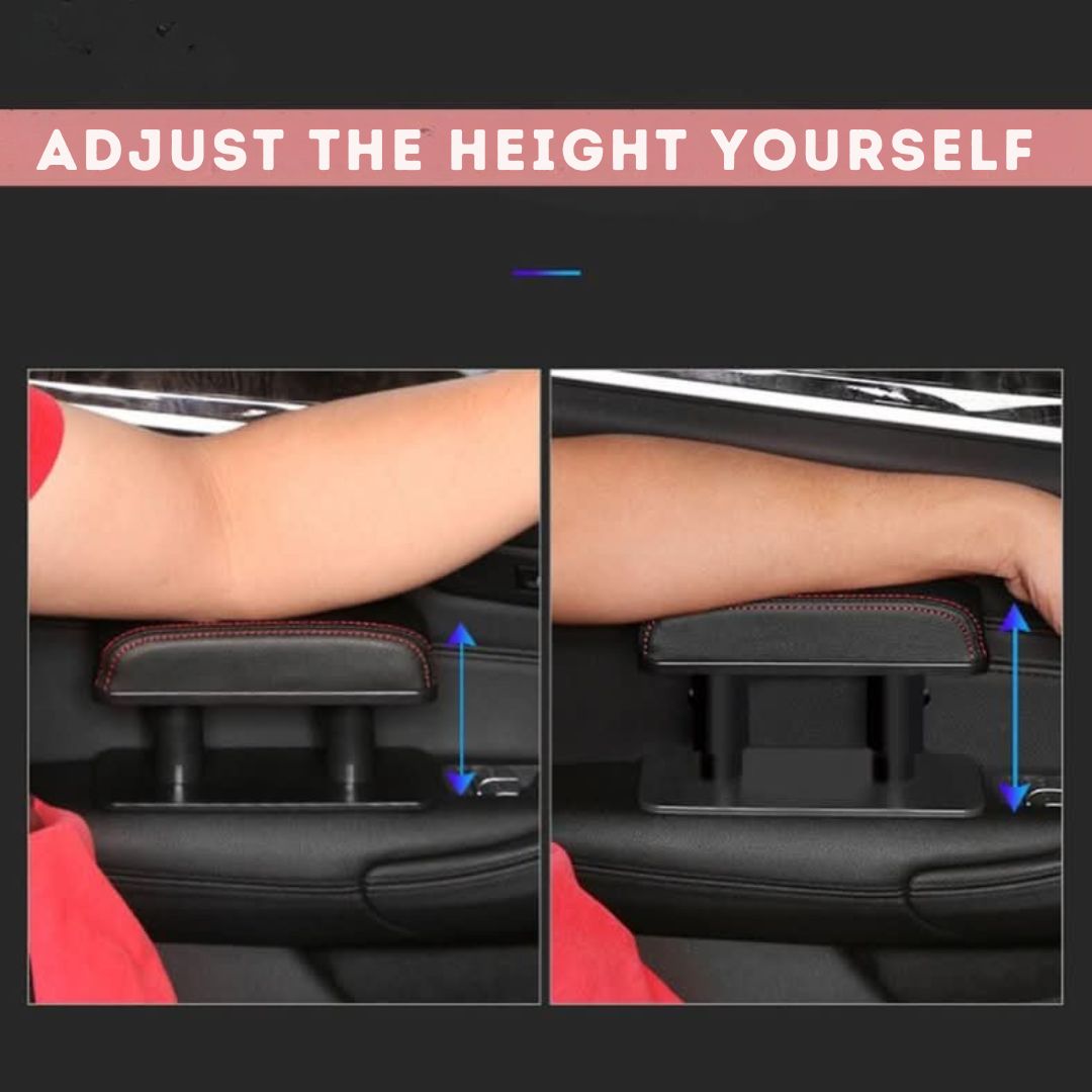 Unisex car armrest cushion delivers non-slip, ergonomic support, enhancing driving comfort and vehicle interior.