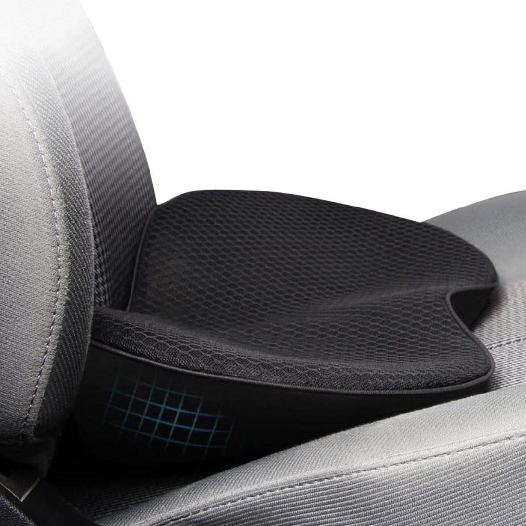 Unisex car booster seat cushion for enhanced driving comfort & better visibility. Memory foam support.