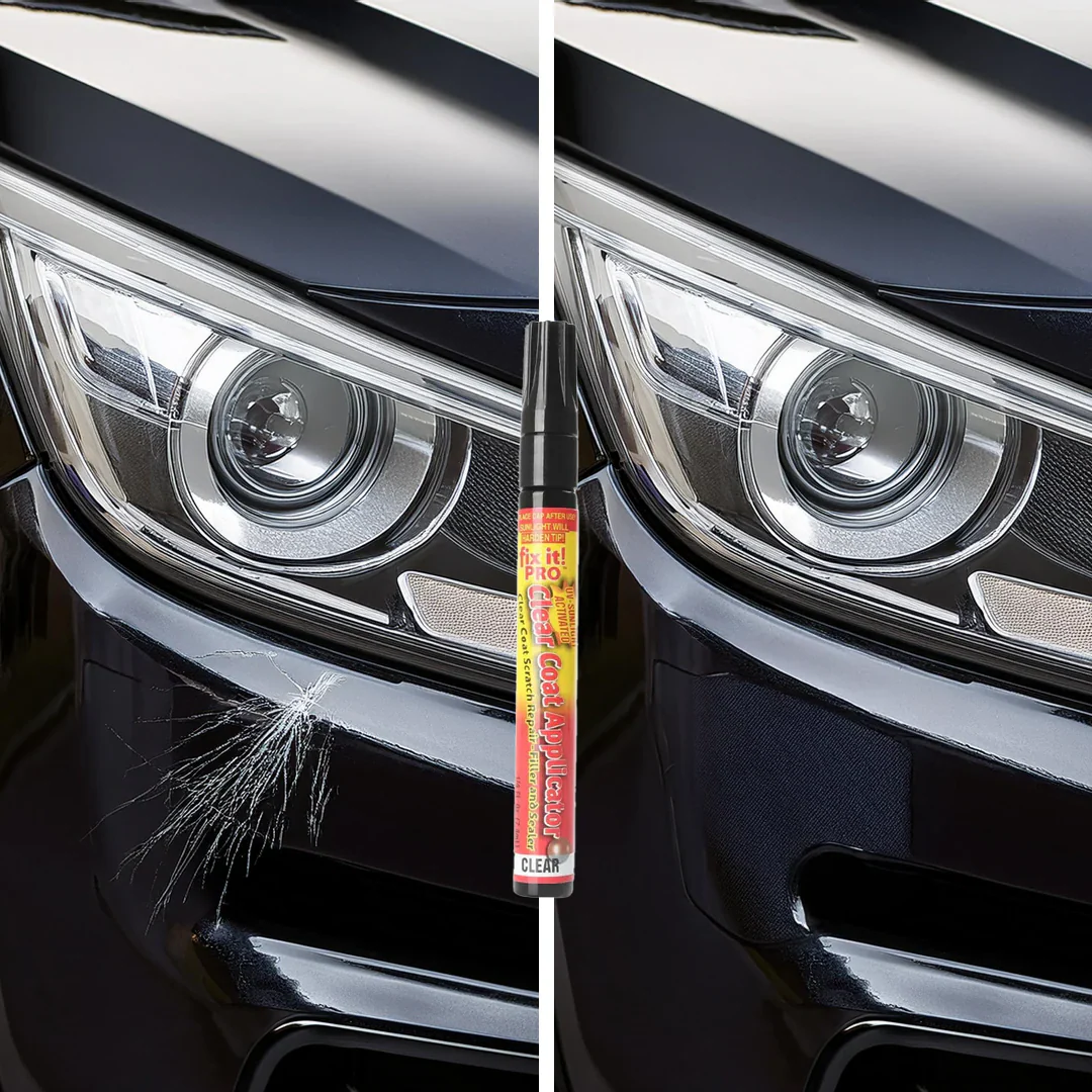 Automotive scratch repair pen for vehicles, easily removes scuffs & restores paint finish. Instant car care.