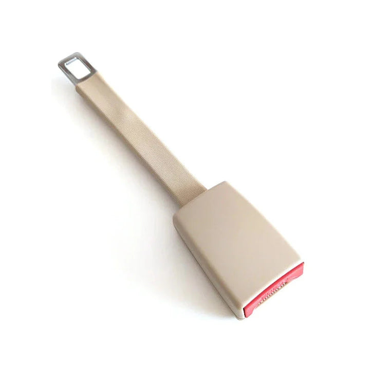 Auto accessory: Unisex seat belt extender with rigid stem for easy buckling & improved safety in any car or vehicle.