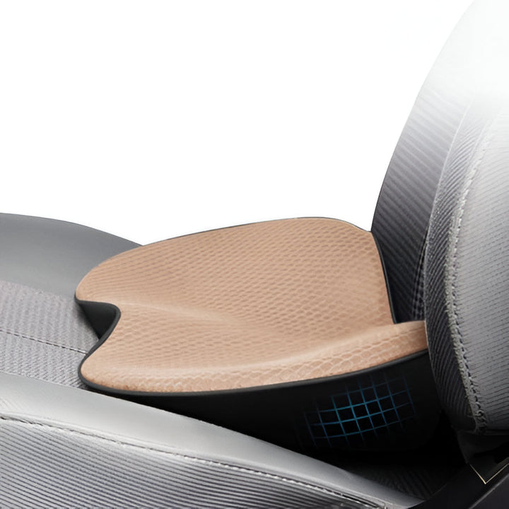 Driver booster seat pad with non-slip cover, ideal for better driving view & back support.