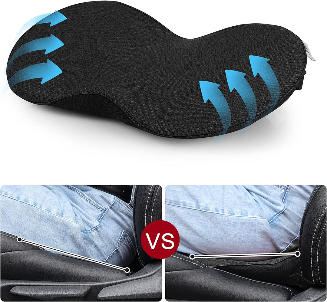 Vehicle interior accessory: premium car seat cushion for improved driving posture & pain relief.