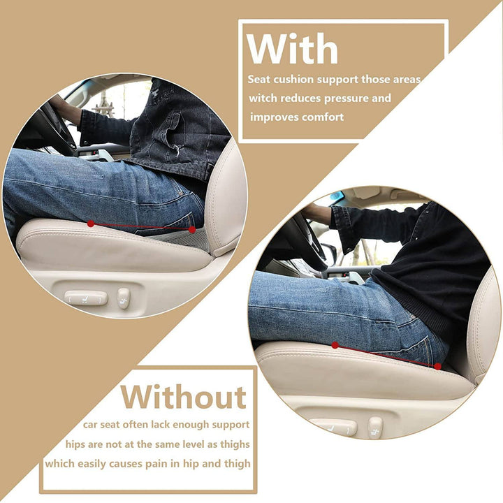 High-density memory foam comfort pad, a driver booster seat for enhanced visibility and support.
