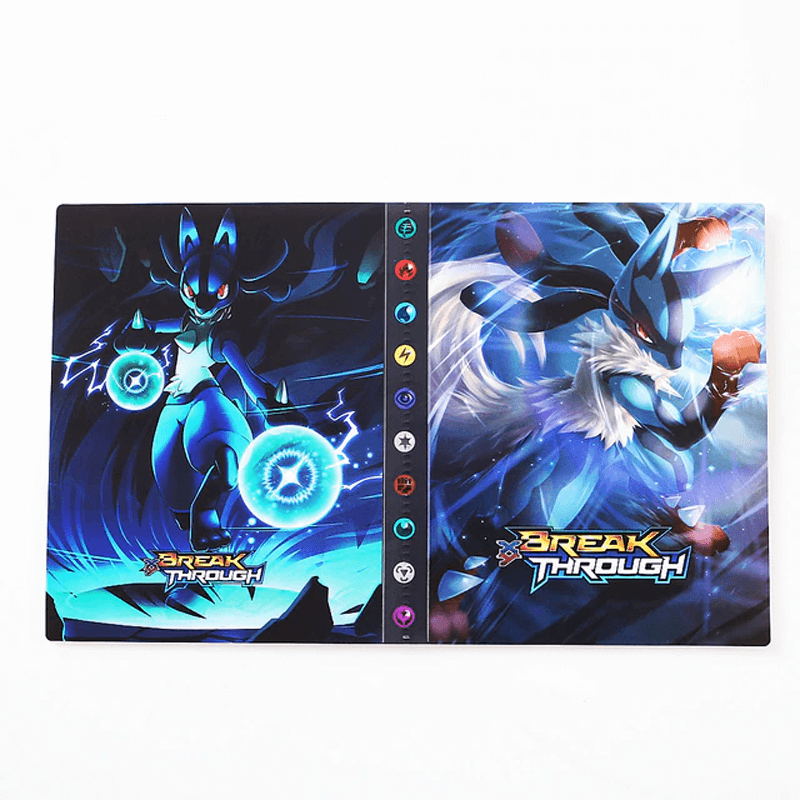 Trading card storage binder, a 240-card album with card sleeves for optimal protection.